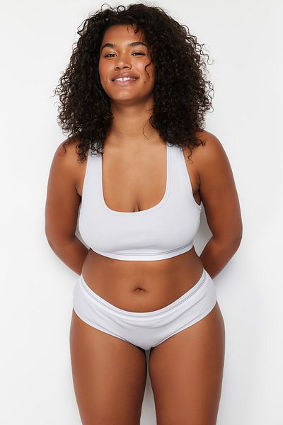 Trendyol Curve Szürke Camisole fehérnemű szett TBBSS24DG00000