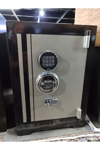 ömer faruk 55 CM SİYAH GRİ ŞİFRELİ ÇELİK PARA KASASI