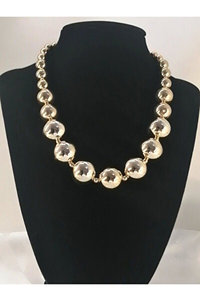 Sonat Collection قلادة من الفولاذ المقاوم للصدأ موديل دوريكا باللون الذهبي