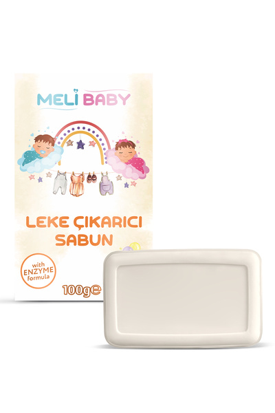 Meli Baby Leke Çıkarıcı Katı Sabun - Özel Formül, Derinlemesine Temizlik 100 Gr