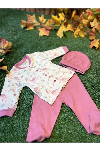 Aziz Bebe Set of 3 Girl's Plum