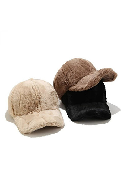 GYES Μαλακό γούνινο γυναικείο βελούδινο καπέλο χειμερινό καπέλο