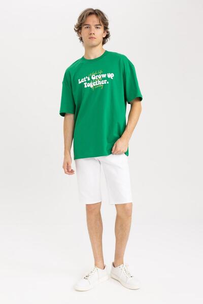 DeFacto Slim Fit, schmale Passform, normale Taille, schmales Bein, Jeans-Bermudashorts X5352az23sm