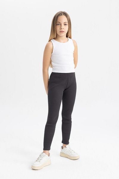 DeFacto Girl's Ribbed Long Tights - B6403A824Sm