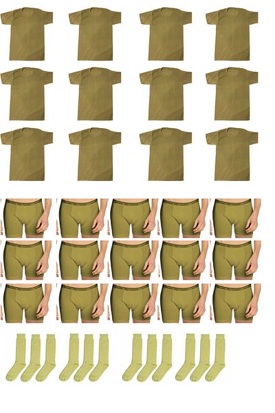 Seher Yıldızı 12-Piece Bedelli-Ancient Soldier Undershirt-Boxer-Socks Set WINTER SET