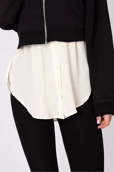 mirach Open Sides Shirt Skirt |   Modern Design for Stylish and Comfortable Use with Cream Color