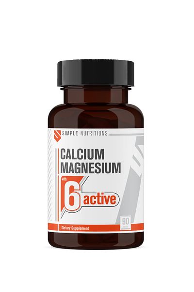 Simple Nutritions 6-Active Calcium Magnesium Complex - 90 Tablets