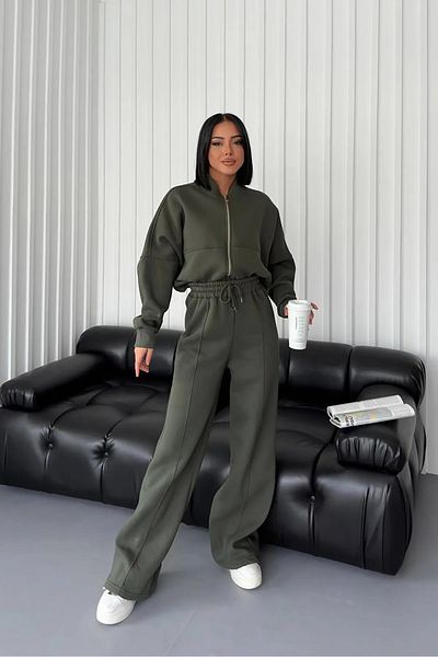 Laluvia Khaki Charlotte tepláková souprava