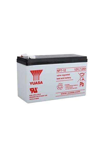 Yuasa 12v 7ah Np7-12 Bakımsız Kuru Akü