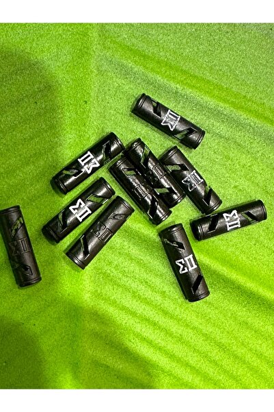 Gönülden Tasarım 2 CM 10 BUC 5 PERECHI OȚEL NEGRU STOPER CORDĂ CUSUT ACCESORI...