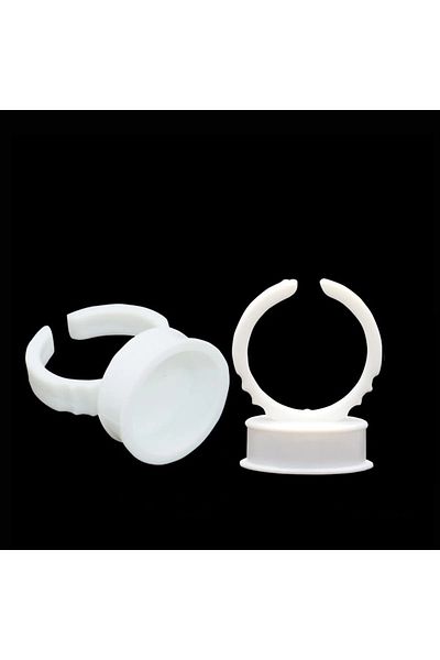 Master Lashes 100 Pieces of Microblading and Silk Paint and Adhesive Lining Rings for Eyelashes 100 Pieces