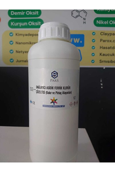 Pars Dağlayıcı Asidik Ferrik Klorür Çözeltisi (Bakır ve Pirinç Alaşımları) 1LT