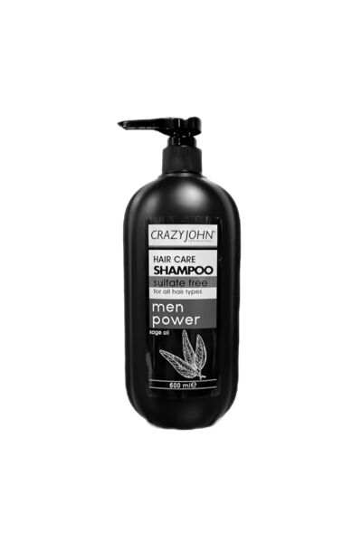 CRAZY JOHN MEN HERBAL SALT-FREE SHAMPOO WITH MENTHOL 600ml