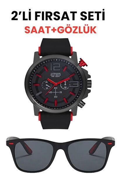 Zzla 2'li Unisex Güneş Gözlüğü Ve Kol Saati