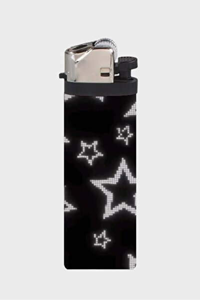 EFBUTİK Çakmak - Siyah Yıldız Kolaj