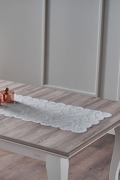 Doqu Home Croco Runner 45x150cm -Alb