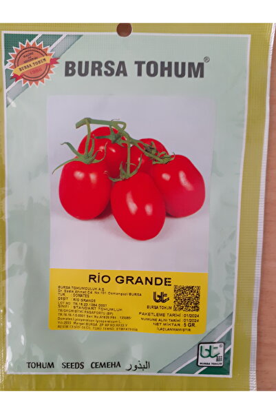 Bursa Tohumculuk Bursa Tohum Rıo Grande Salcalık Domates Tohumu 5gr
