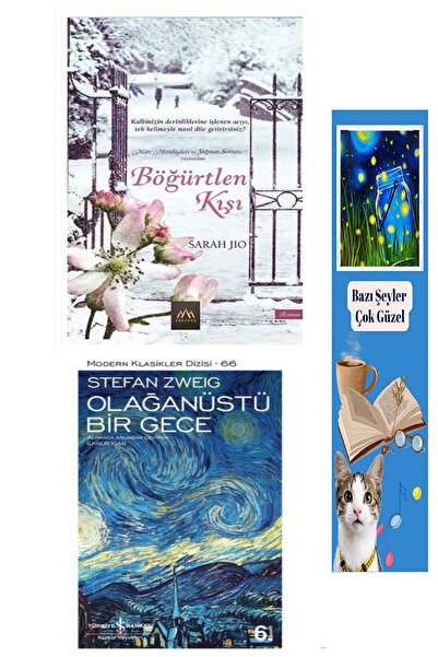 TÜRKİYE İŞ BANKASI KÜLTÜR YAYINLARI Böğürtlen Kışı - Saraha Jio - Koleksiyon Kitap – Olağanüstü Bir Gece + Lisanslı Ayraç
