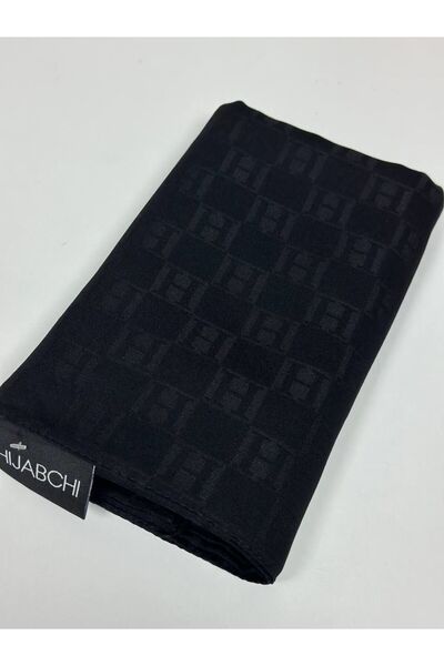 hijabchi مونوغرام مستورد - أسود