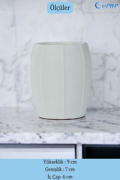 Evene Pen Holder White Color Desk Pen Holder Organizer Pen Holder Model 13