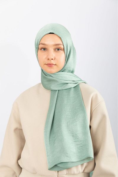 hijabchi Σατέν Κρακ - Νερό Πράσινο