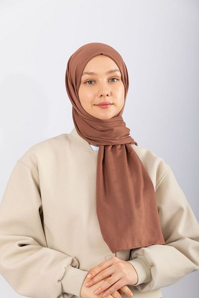 hijabchi Βαμβακερό Twill - Καπουτσίνο