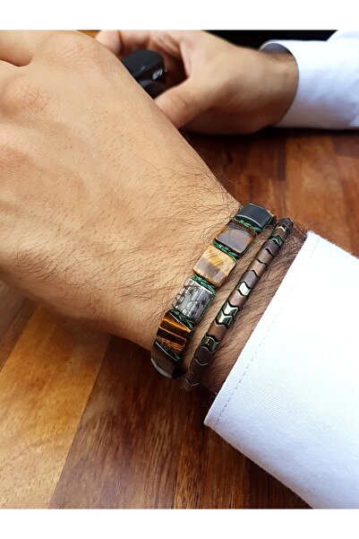 EAST&WEST 925 Ayar Gümüş Ikili Bileklik Kombin Seti