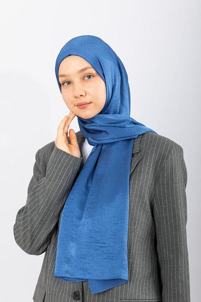 hijabchi Σατέν Κρακ - Ινδιγκό