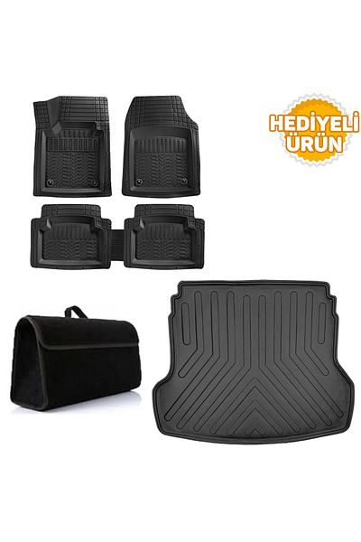 TEAMCAR Peugeot 408 2023 and After 3D Luggage Pool + Maximum Black Mat with 3D Pool