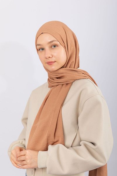hijabchi Natural Crepe K. Honey - Elegant și confortabil