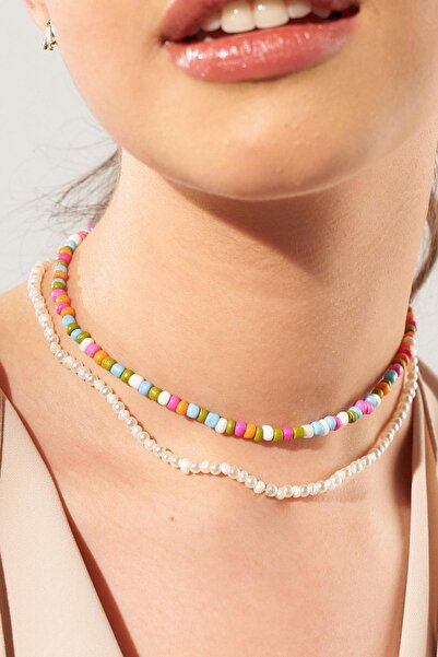 New Obsessions Hot Summer Sand Beads Necklace 2 Pack