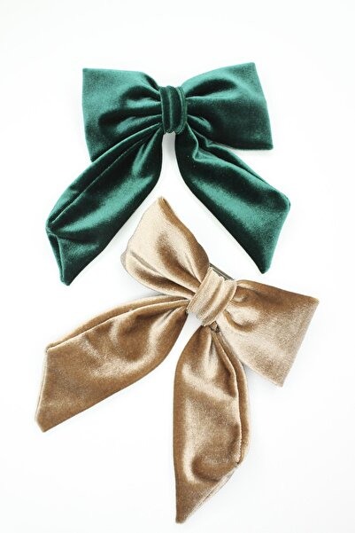 New Obsessions Green - Mink Bow Buckle Set