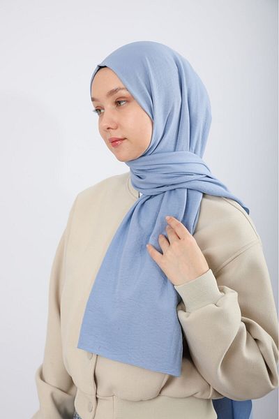 hijabchi Cotton Shawl - Baby Blue