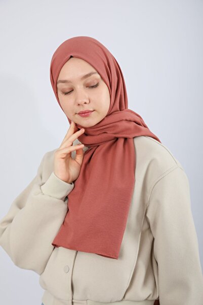 hijabchi Βαμβακερό Σάλι Κρασ - Τριαντάφυλλο