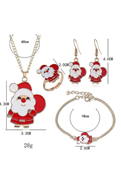 New Obsessions Christmas Christmas Father Figured Jewelry Set - Pack of 4