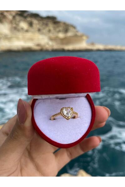 TAKILI KAL Ayarlanbilir Ciddi Ilişki Yüzüğü Kutu Ile