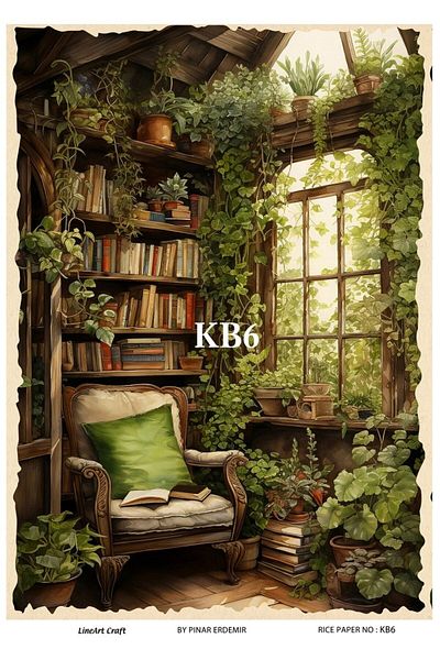 LİNEART Lineart Brass Decopage Paper KB6 29x42cm