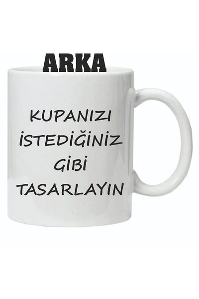 BEYAZ Kişiye Özel Resimli Beyaz Kupa Bardak ile Özelleştirilebilir Hediye