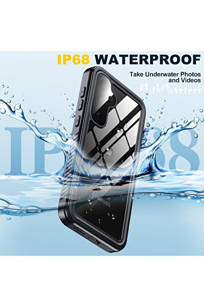 m.tk moveteck Samsung Galaxy S23 Fe Kılıf Su Geçirmez 360 Waterproof Toz Geçirmez Armor Tank Tam Lens Koruma Ip-68