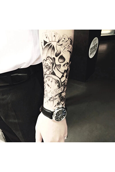 Be Best Unisex Karışık Kuru Kafa Desen Geçici Dövme CD752