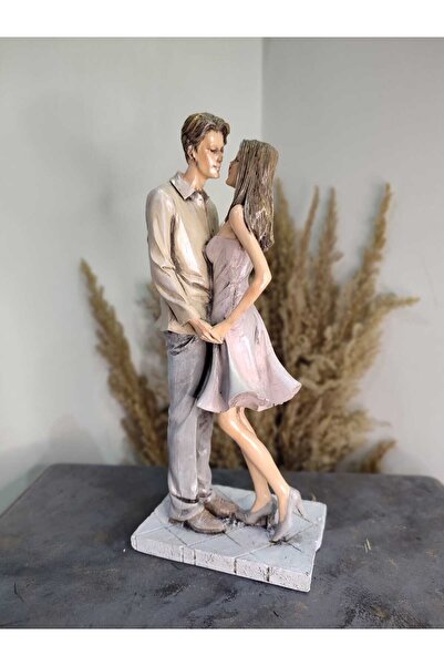 Gardenya Sarılan Sevgili Dekoratif Polyester Biblo Model 3