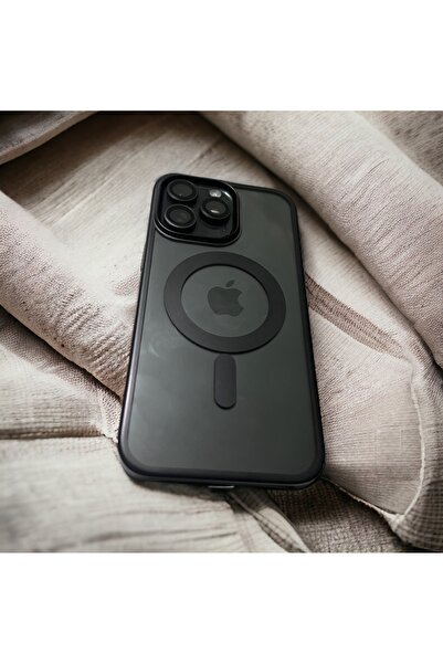 Iphone 15 Pro Max Uyumlu Sert Ince Magsafe Sararmaz Safir Kılıf