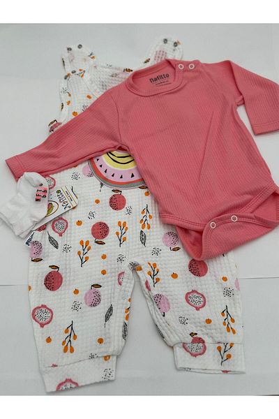 Bumbo Fruit Printed Waffle Fabric Baby Rompers