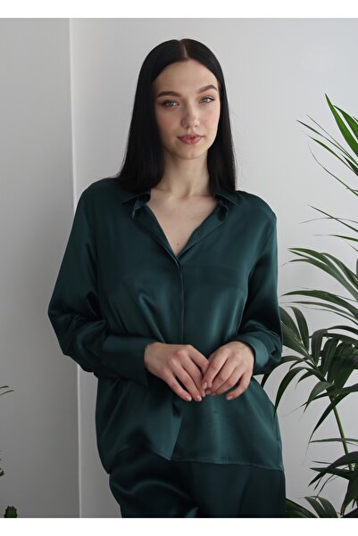 ROSILY %100 Saf İpek Kadın Gömlek