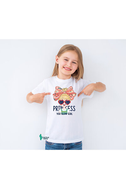 CACTUS COLLECTION DEČJA LETNJA MAJICA SA PRINTOM KAKTUSA I BEBE PRINCEZE