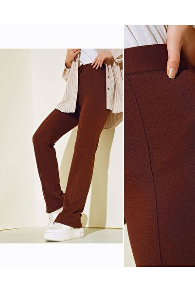 modasindoma ženske Sa likrom široke pantalone