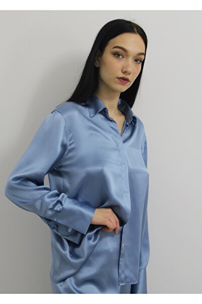 ROSILY %100 Saf İpek Kadın Gömlek