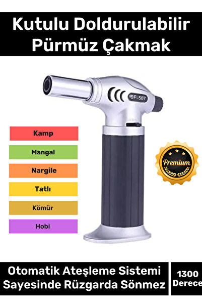 Carlburn 1300 Derece Sıcaklık Veren Tatlı Lehim Mangal Ateş Kömür Kamp Kutulu...