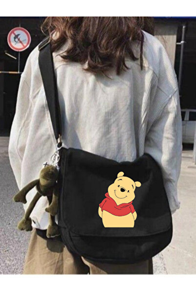 Violon Μαύρη Αρκούδα Αρκούδα με στάμπα Unisex Messenger τσάντα