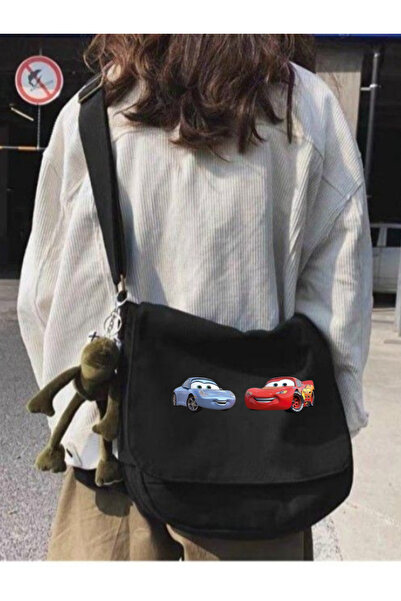 Violon Crni automobili, McQueen i Sally, unisex torba za poruke sa remenom